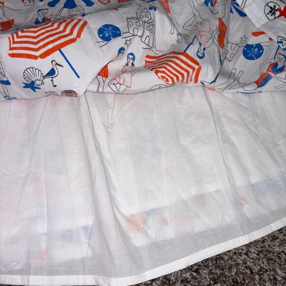 Modcloth Retro Beach Ladies Printed Two Piece Skirt Set NWT Whimsical Retro - Picture 7 of 10